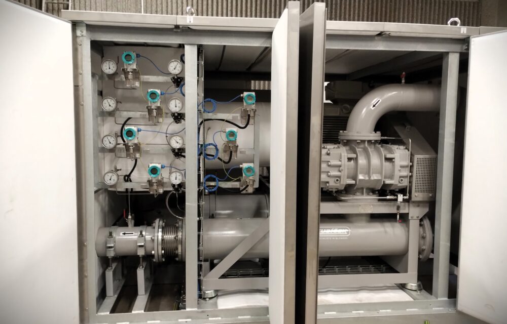 Hydrogen blower unit in two-stage design – Spolchemie (CZ) | Kubíček VHS