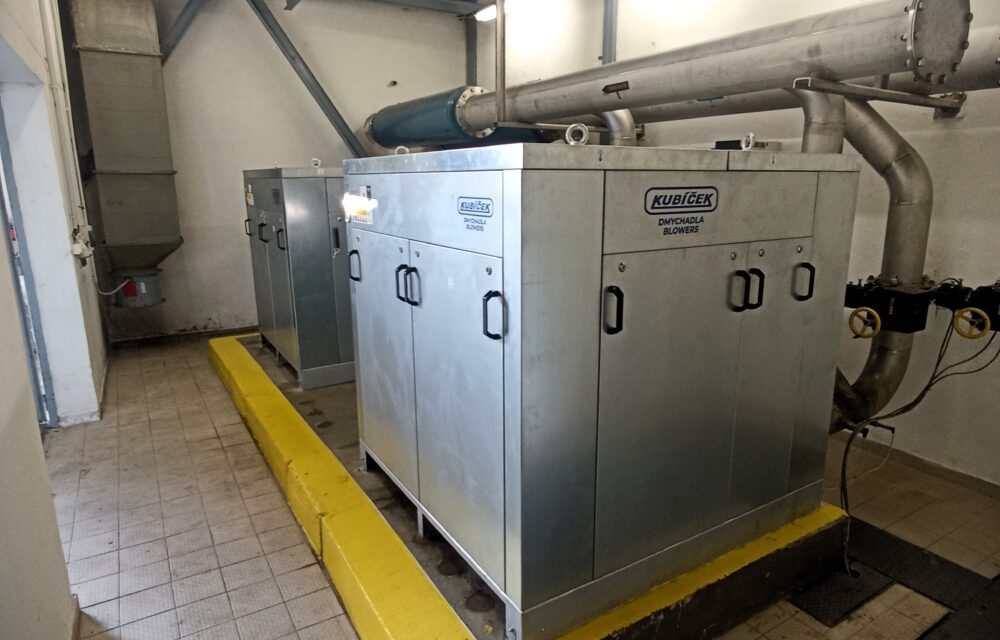 WWTP Jičín – KUBÍČEK screw blower units | Kubíček VHS