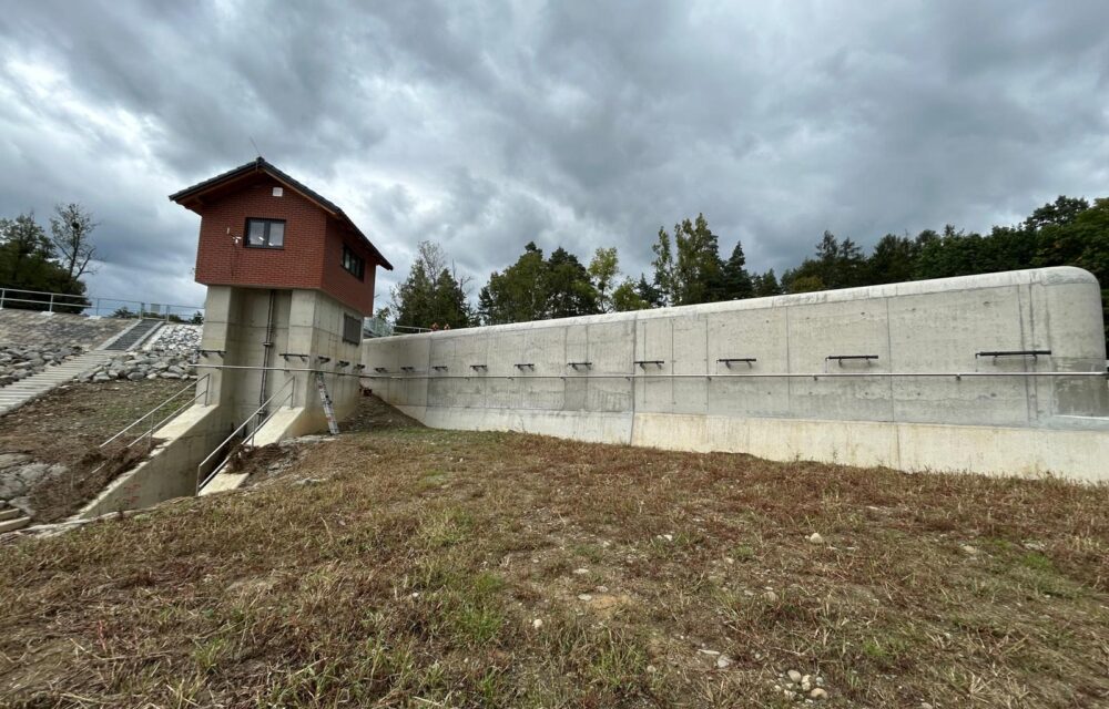 Baška dam – aeration of the spillway perimeter